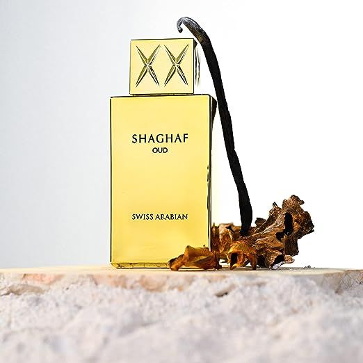 Shaghaf Oud Eau de Parfum 75mL Mouthwatering Gourmand Oud and Saffron Fragrance Long Lasting with Intense Sillage Cologne for Men and Perfume for Women by Oudh Artisan Swiss Arabian