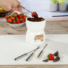 Schokoladen Fondue-Set aus Porzellan Füllmenge: ca. 450ml