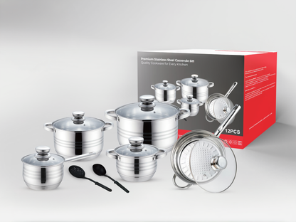 Premium Stainless Steel Casserole Set