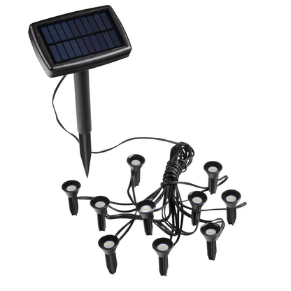 LED Solar Pflanzenstrahler mit 10 Strahler